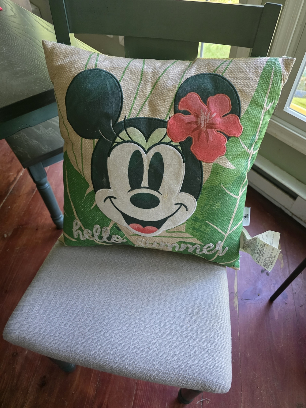 Disney Tropical Minnie Mouse 'Hello Summer' Decorative Pillow
